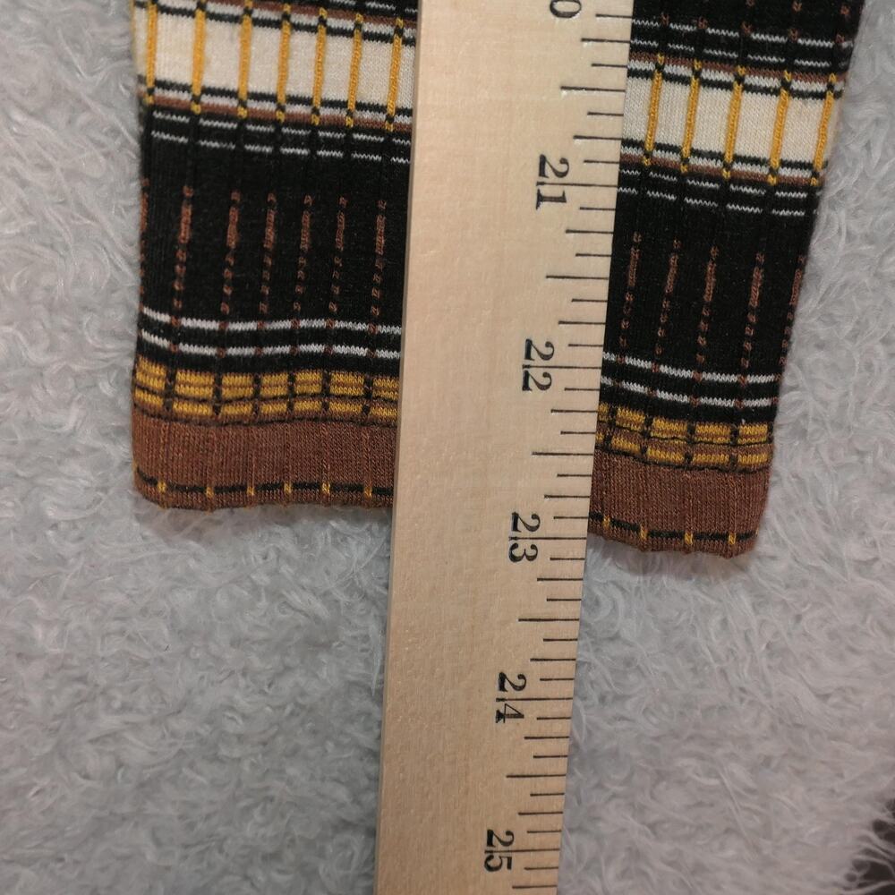 Anthropologie Striped Midi Dress in Brown, Black, Cream - Picture 10 of 13